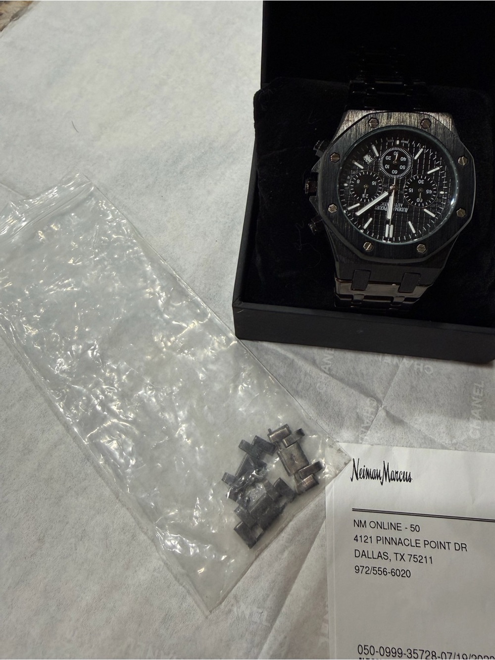 Audemars Piguet Royal Oak Chronograph - Black and Silver index dial $35,000